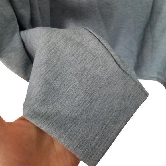 iFit Mens XXL Greyish Blue Heathered Long Sleeves Transit Henley T Shirt NWT - Picture 5 of 9